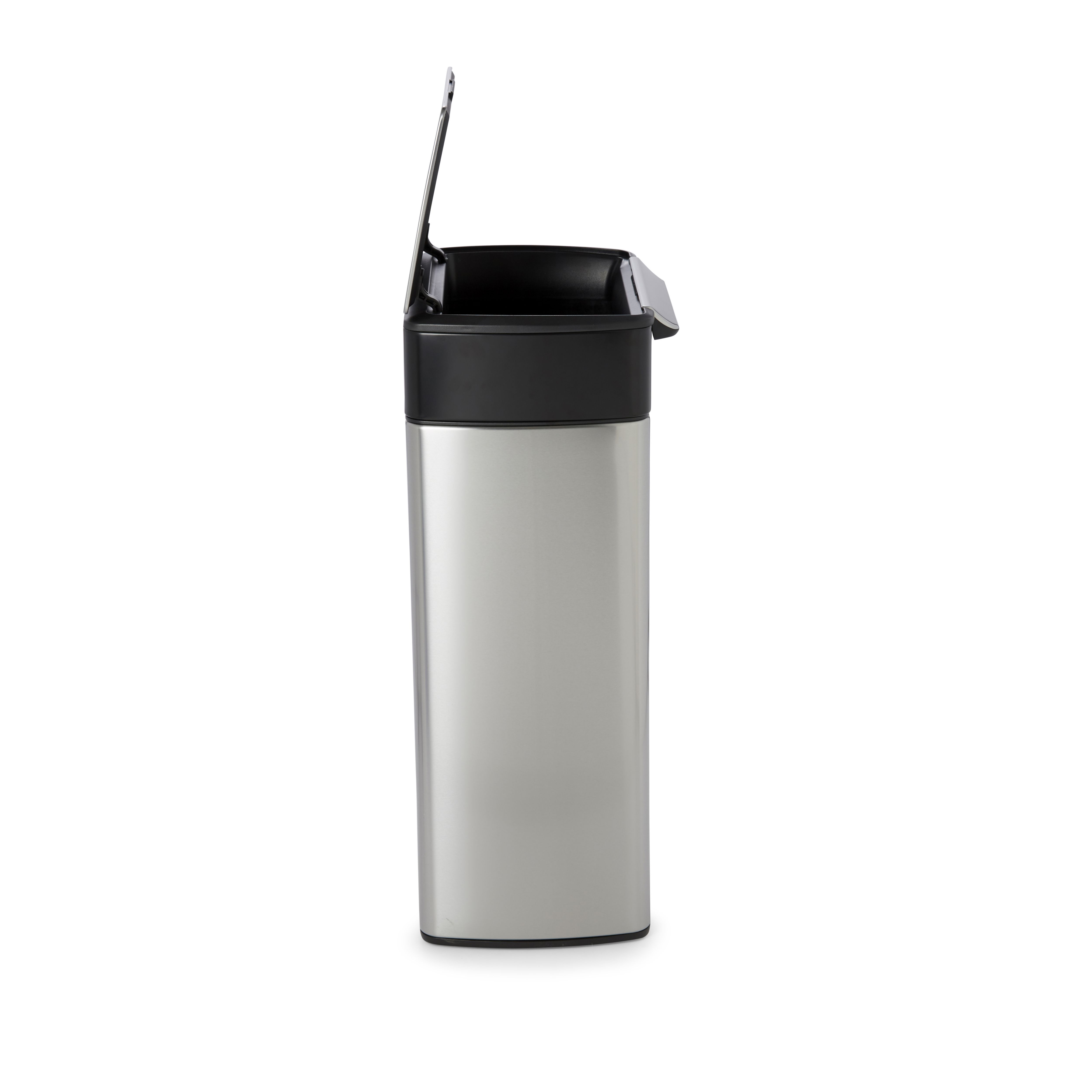 Simplehuman Gris, noir Metal Touch Bin - 40L