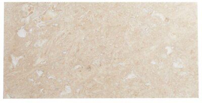Single piece Natural Satin Stone effect Wall Tile, (L)610mm (W)305mm