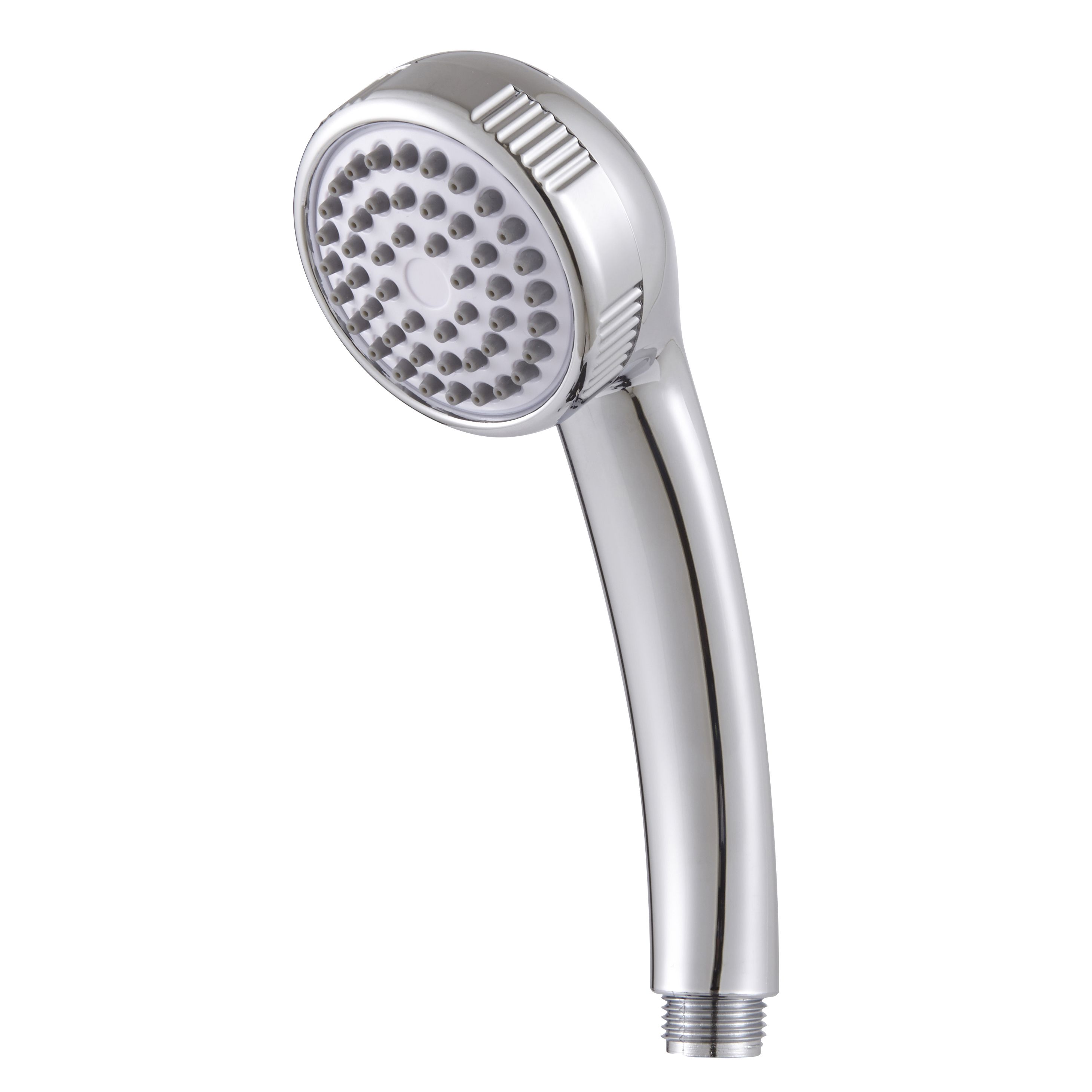 Single-spray pattern Chrome Chrome effect Shower head | DIY at B&Q