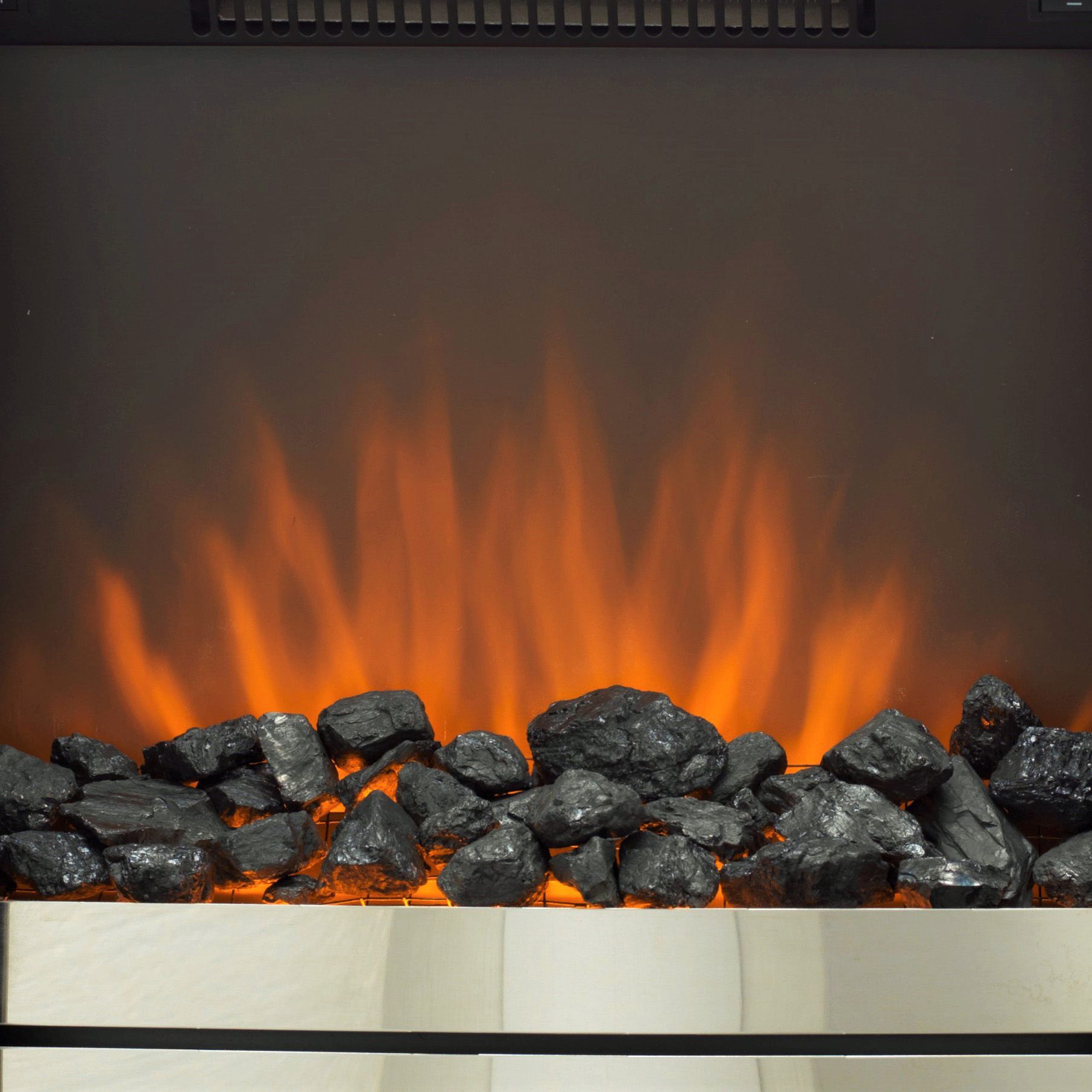Sirocco Easton 2kW Black Chrome effect Electric Fire