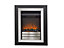 Sirocco Easton Portrait Black Chrome effect Electric Fire 555 mm