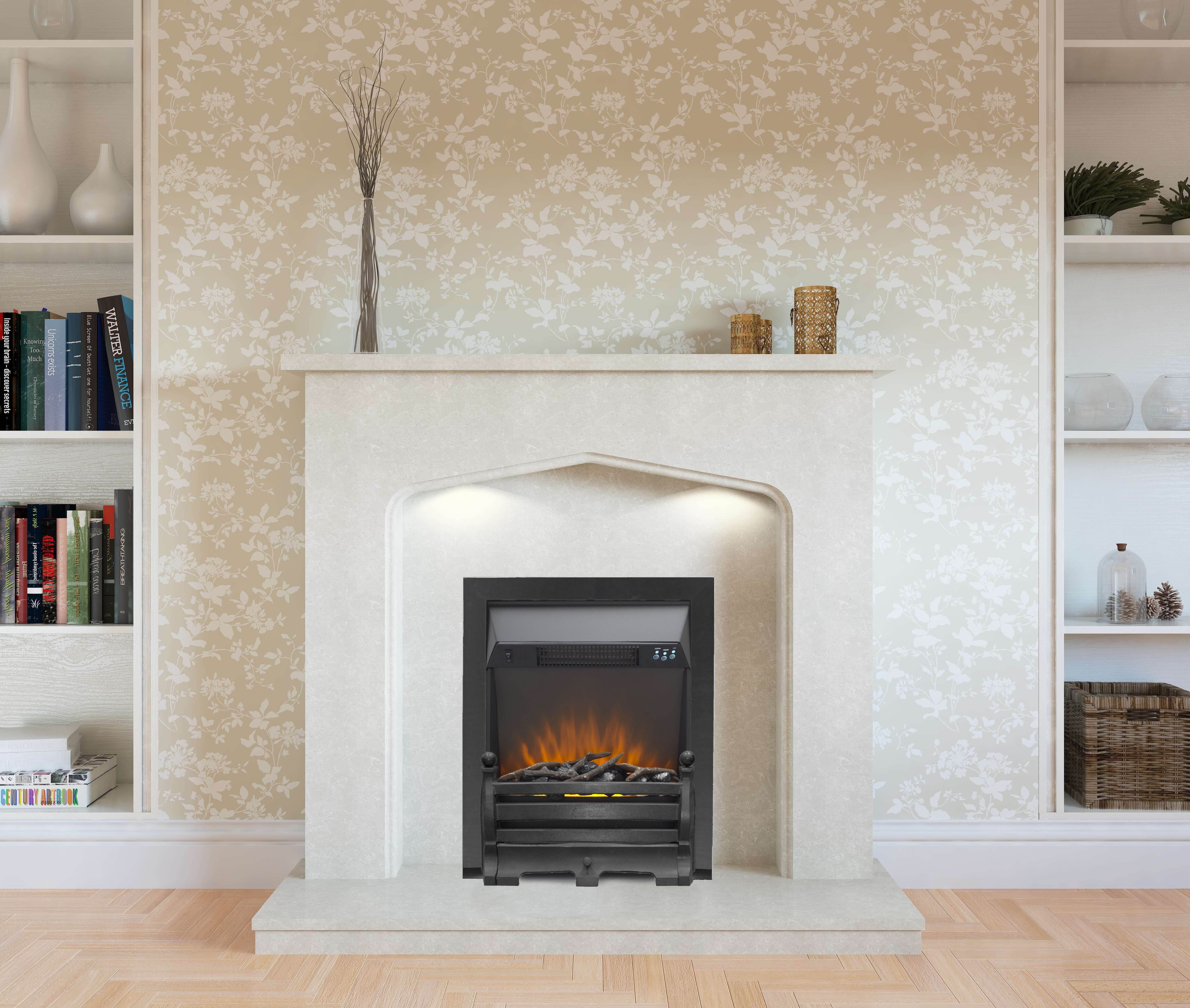 Sirocco Fairfield 1.9kW Black Electric Fire