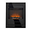 Sirocco Modern 2kW Black Glass effect Electric Fire