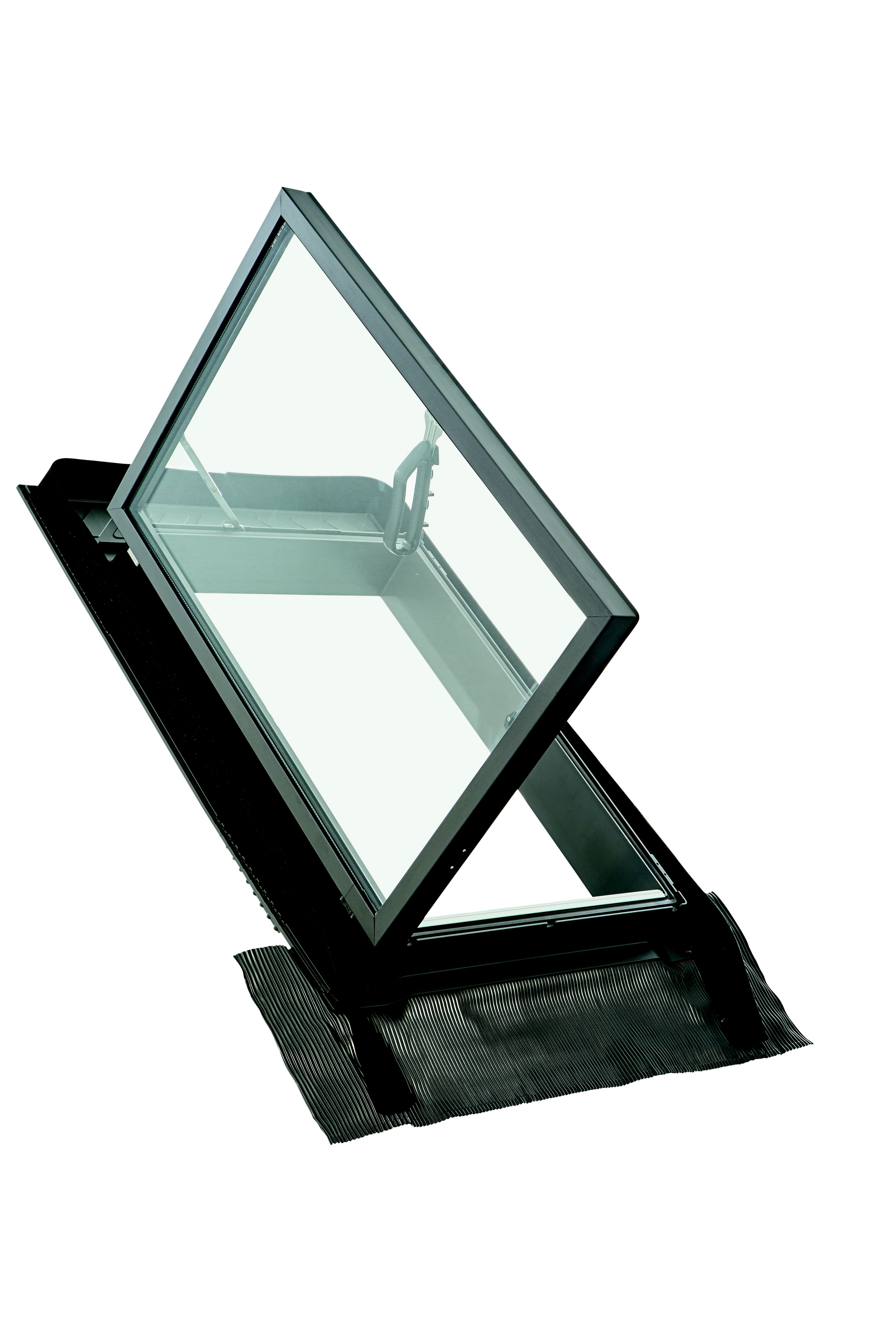 Site Anthracite Aluminium alloy LH Side hung Skylight, (H)600mm (W)470mm