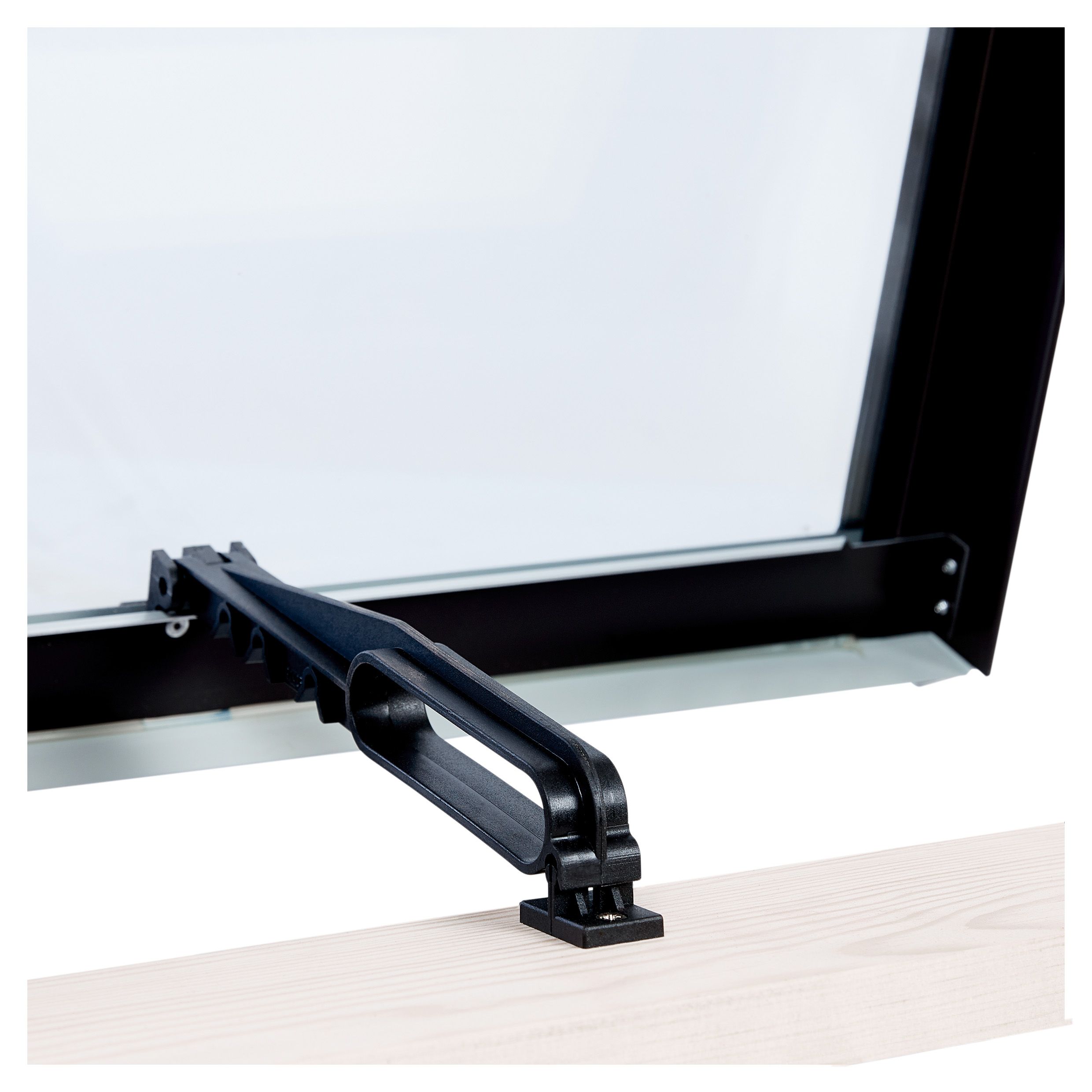 Site Anthracite Aluminium alloy LH Side hung Skylight, (H)600mm (W)470mm
