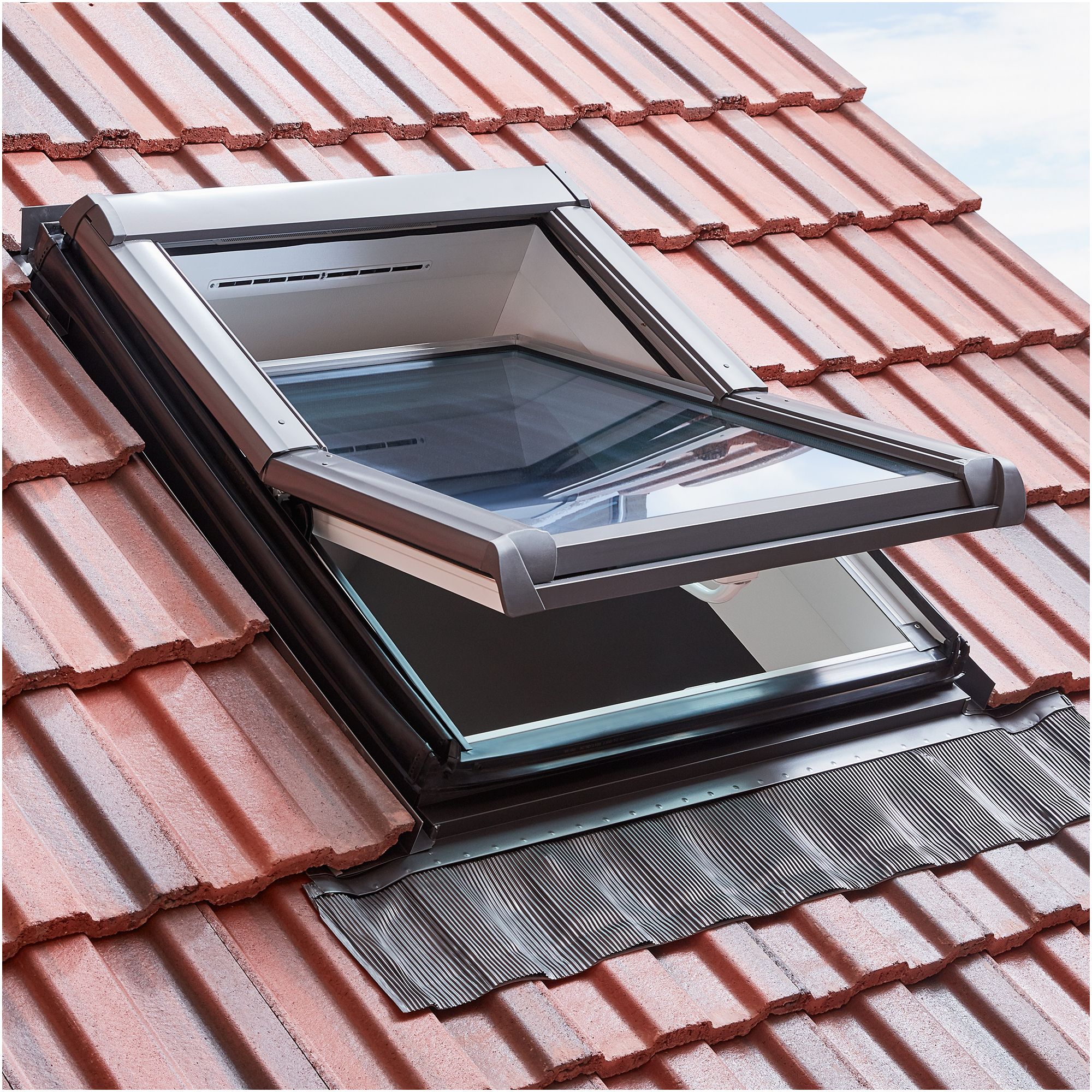 Site Anthracite Aluminium & lead Tile Flashing (W)1140mm x (L)1180mm