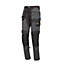 Site Bolden Grey & black Men's Holster pocket trousers, W32" L32"