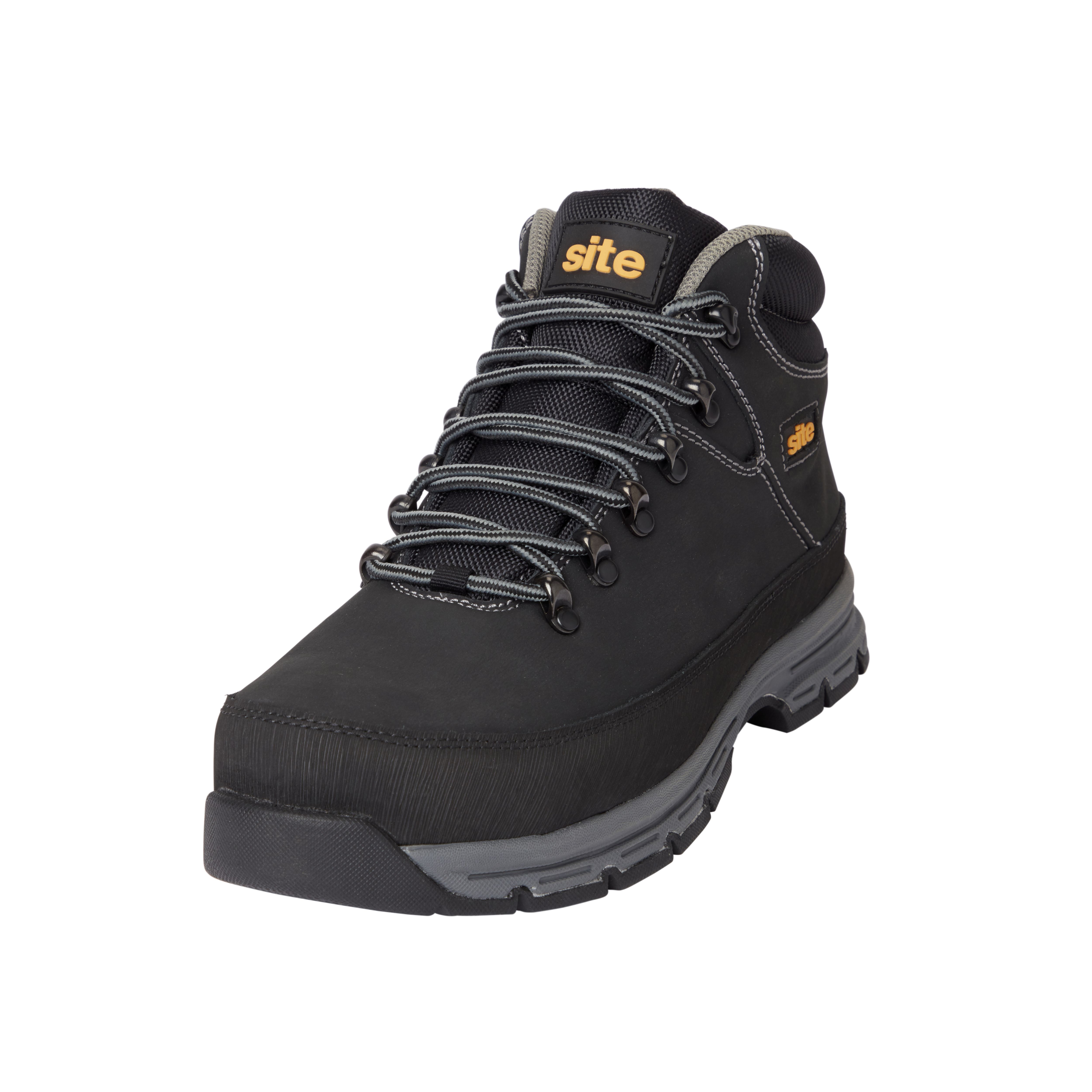 Site Bronzite Unisex Black charcoal grey Safety boots Size 10