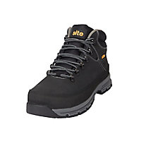 Site Bronzite Unisex Black & charcoal grey Safety boots, Size 9