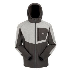 Site Cladwel Black & grey Men's Softshell jacket, Medium