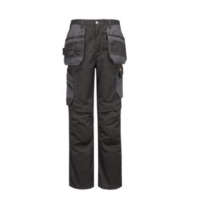 Site Coppell Black & grey Men's Holster pocket trousers, W32" L32"