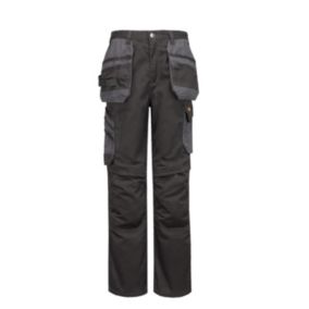 Site Coppell Black & grey Men's Holster pocket trousers, W34" L32"