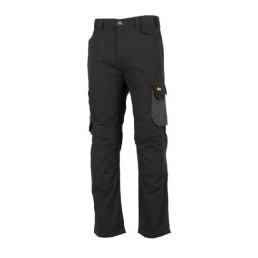 Site Coppell Black & grey Men's Multi-pocket trousers, W30" L32"