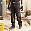 Site Coppell Black & grey Men's Multi-pocket trousers, W34" L32"