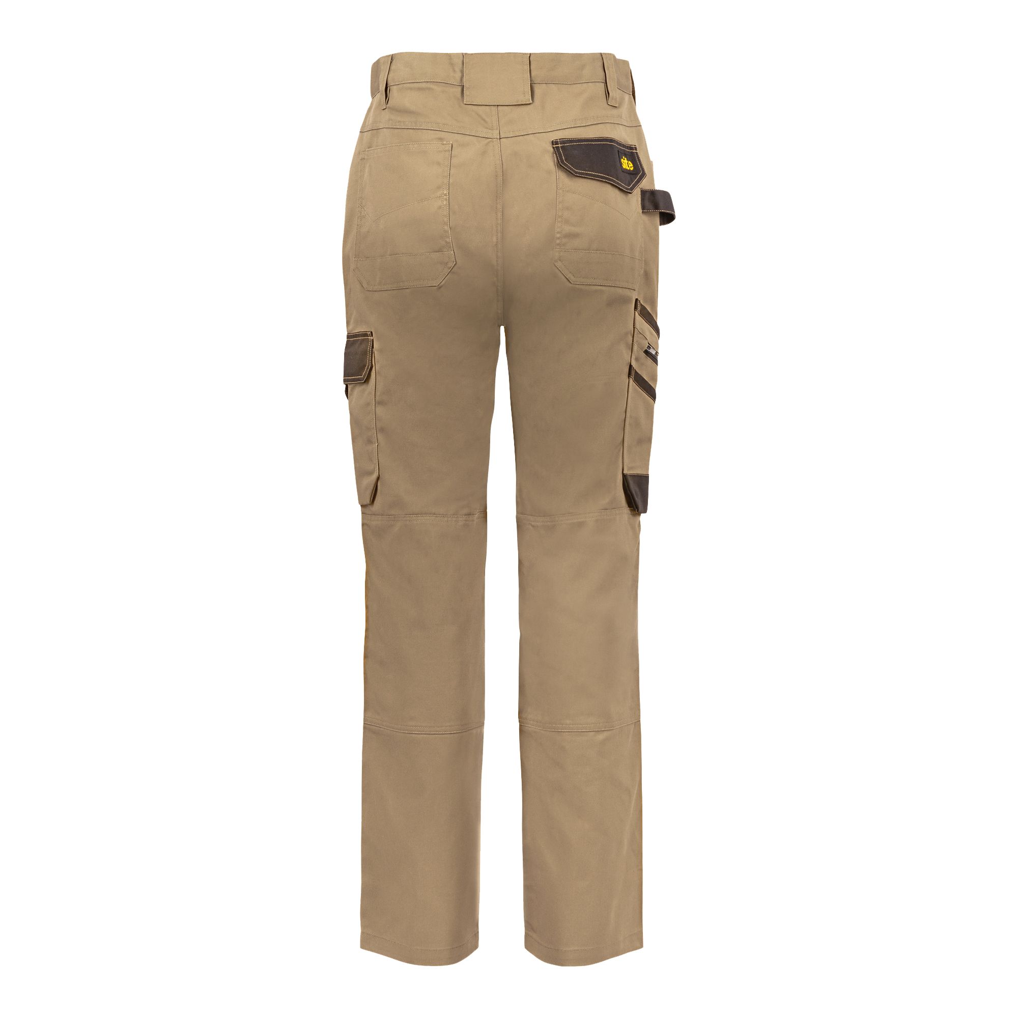 Site Coppell Tan/Black Men's Holster pocket trousers, W34" L32"