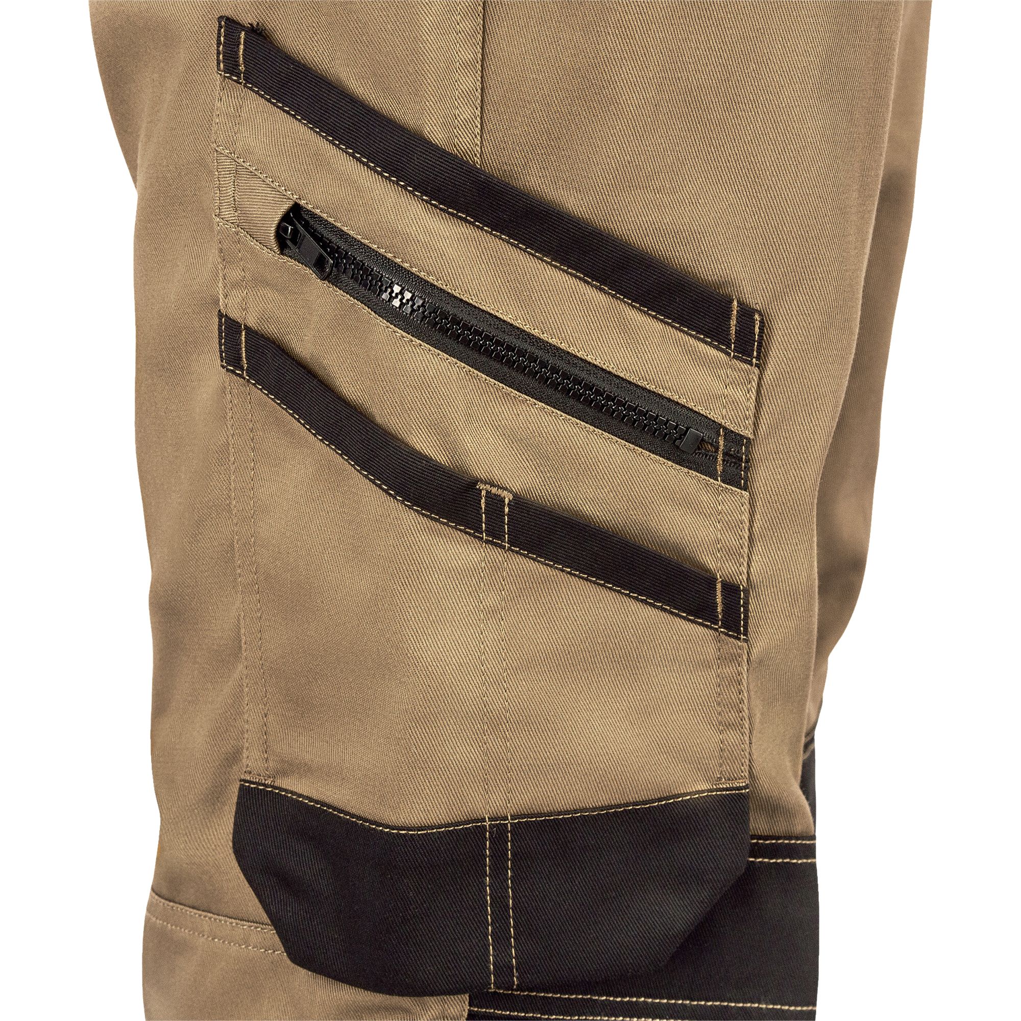Site Coppell Tan/Black Men's Holster pocket trousers, W34" L32"