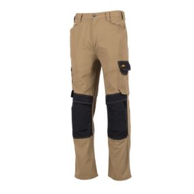 Site Coppell Tan/Black Men's Multi-pocket trousers, W34" L32"