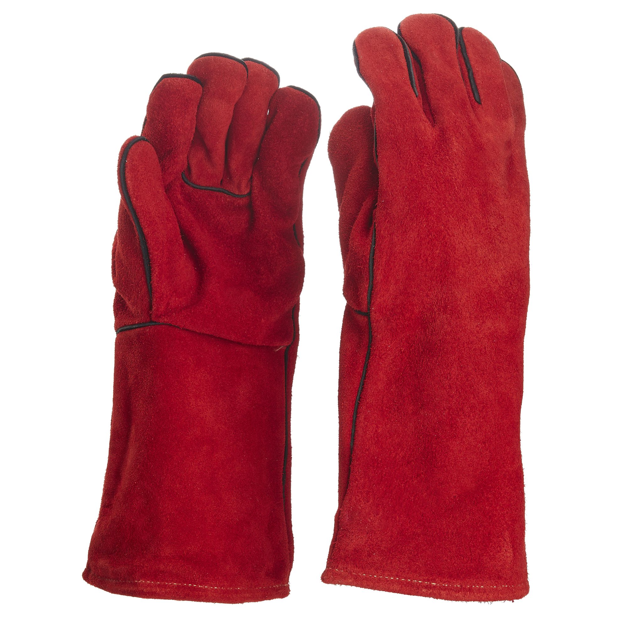 Site Cotton Leather Specialist Handling Gloves Large Diy At B Q