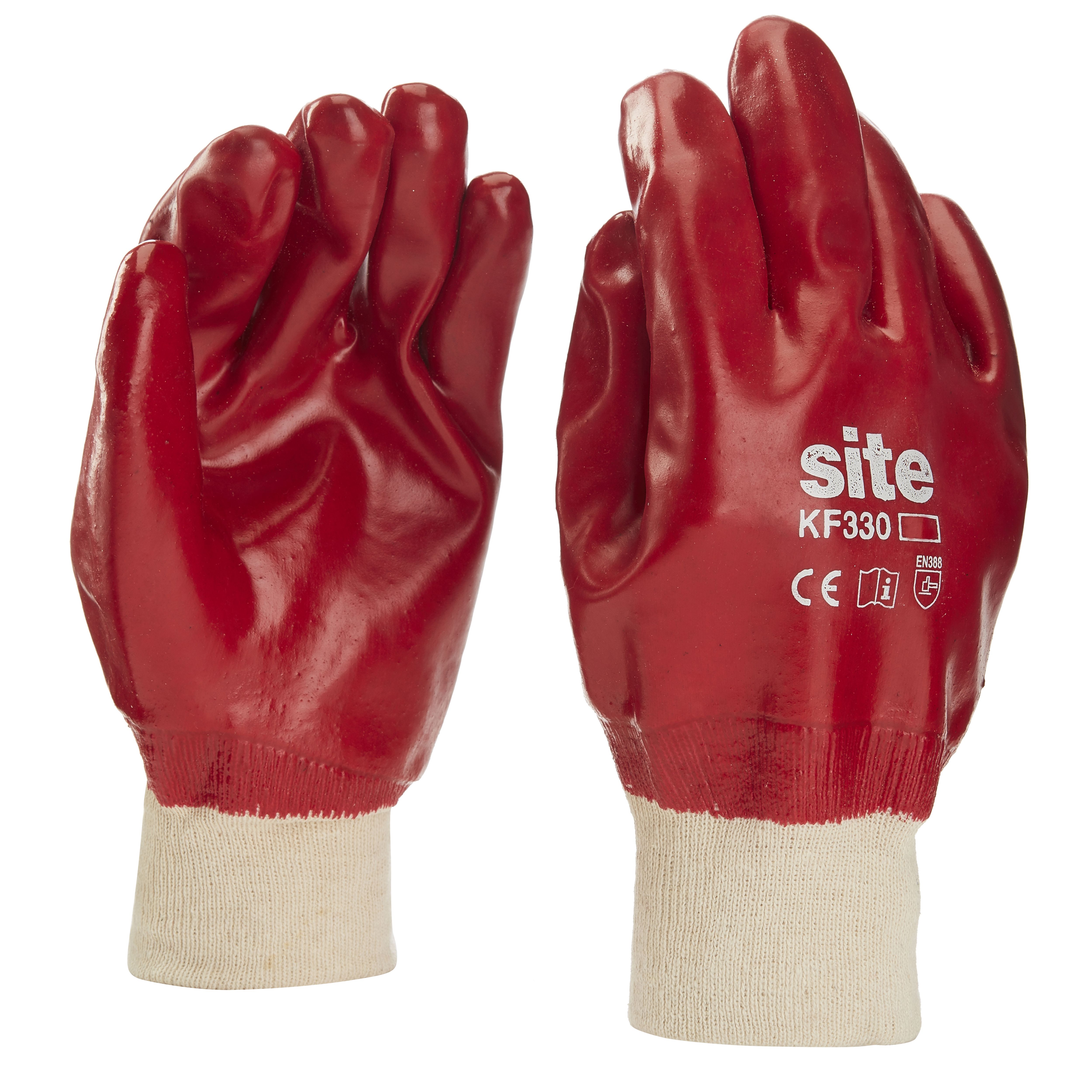 Site Cotton Red Specialist General handling gloves, Large