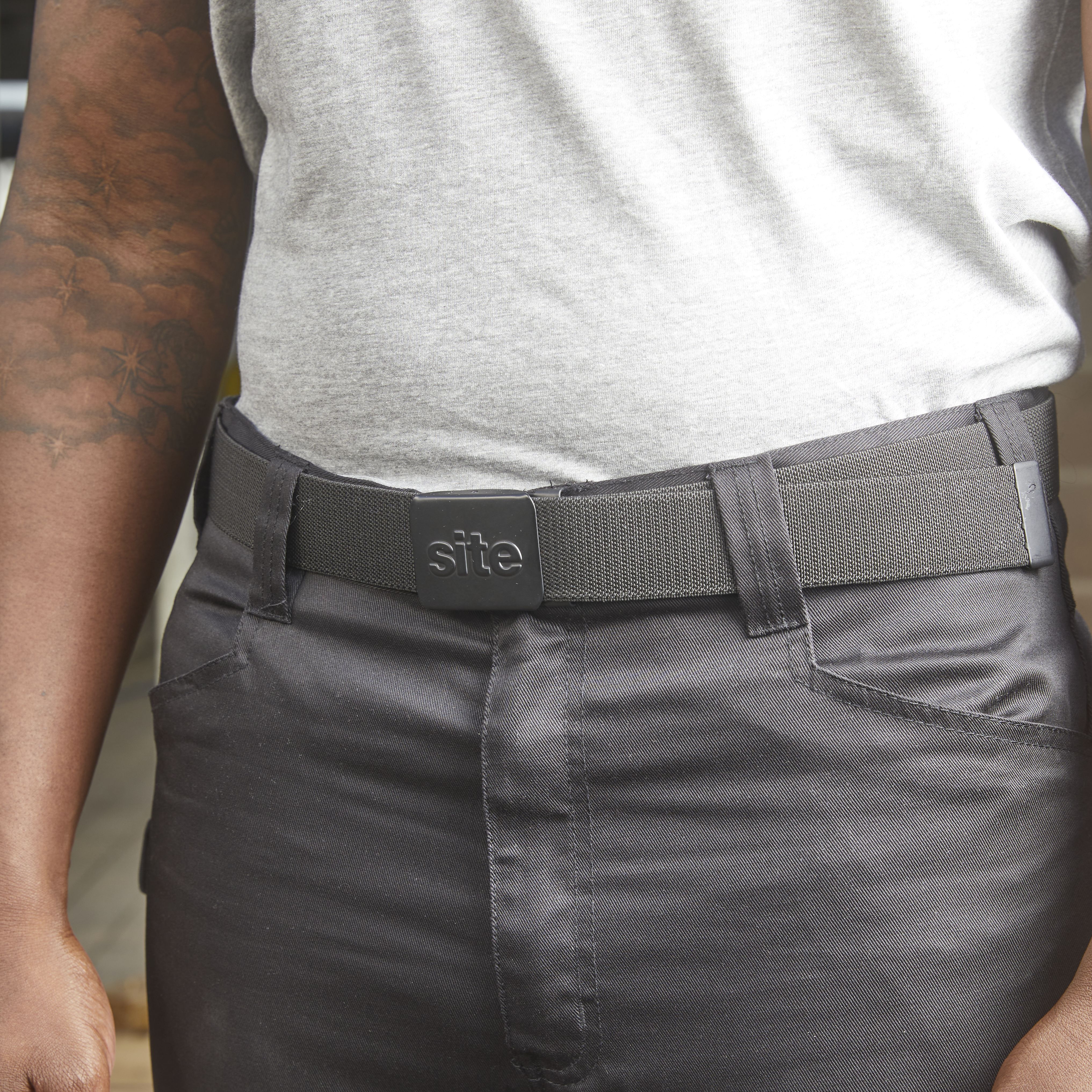 Site Cullen Black Regular Belt, One size