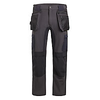 Site Dalbo Grey/Black Men's Holster pocket trousers, W32" L32"