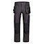 Site Dalbo Grey/Black Men's Holster pocket trousers, W36" L32"