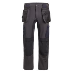 Site Dalbo Grey/Black Men's Holster pocket trousers, W36" L32"