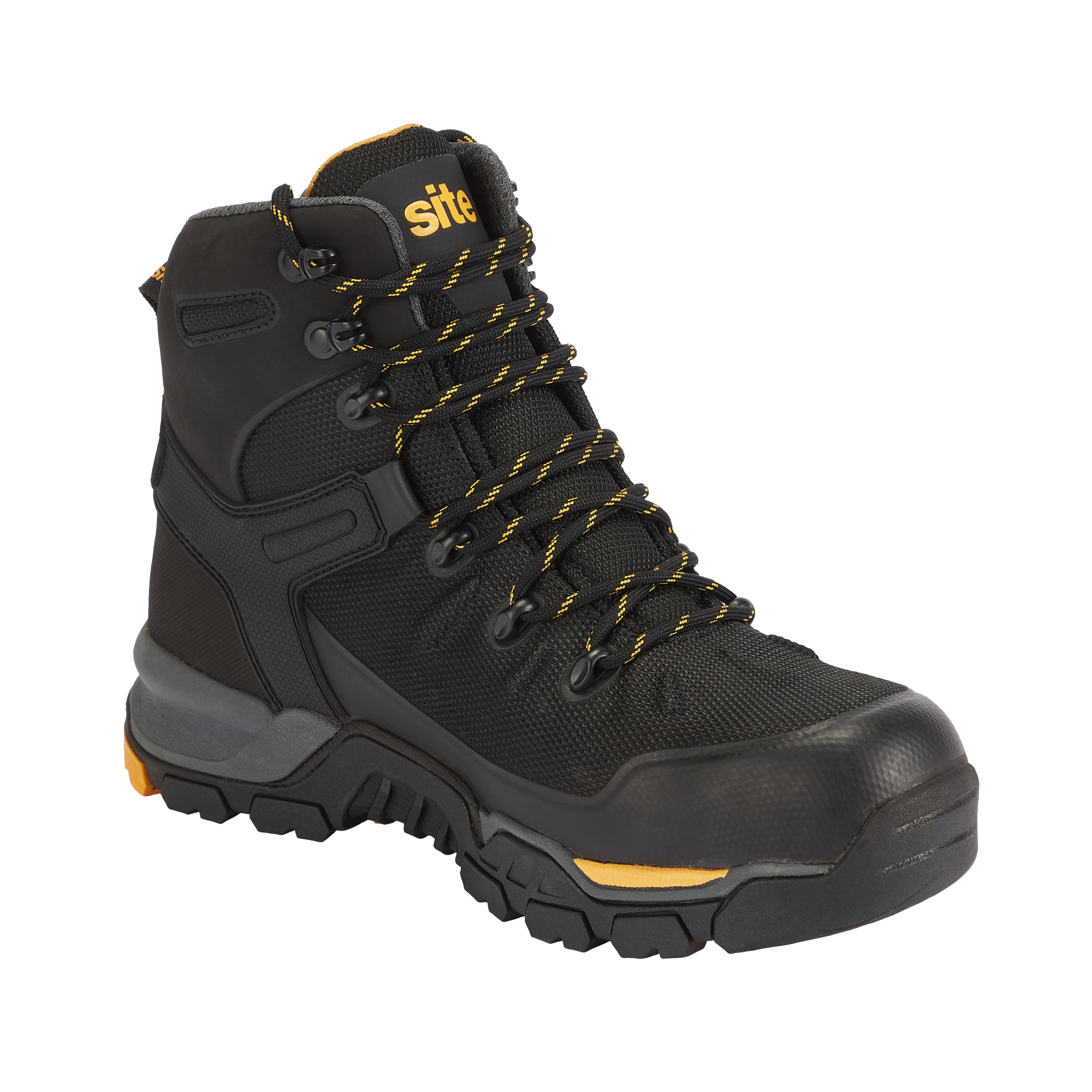 Site Densham Men's Black Safety boots, Size 10