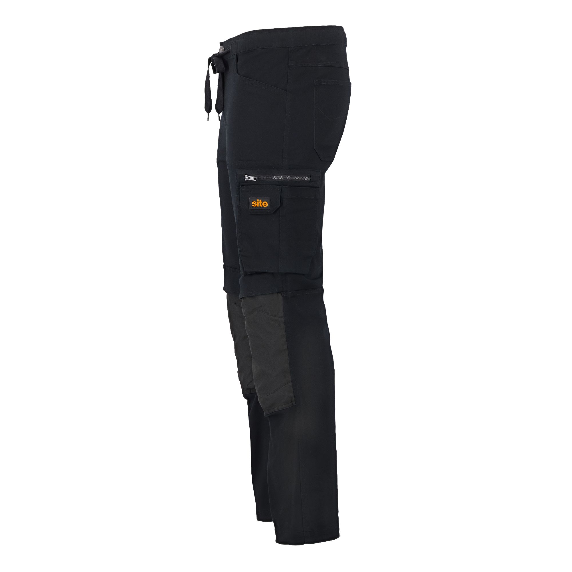 Site Dunnell Black Men's Multi-pocket trousers, W38