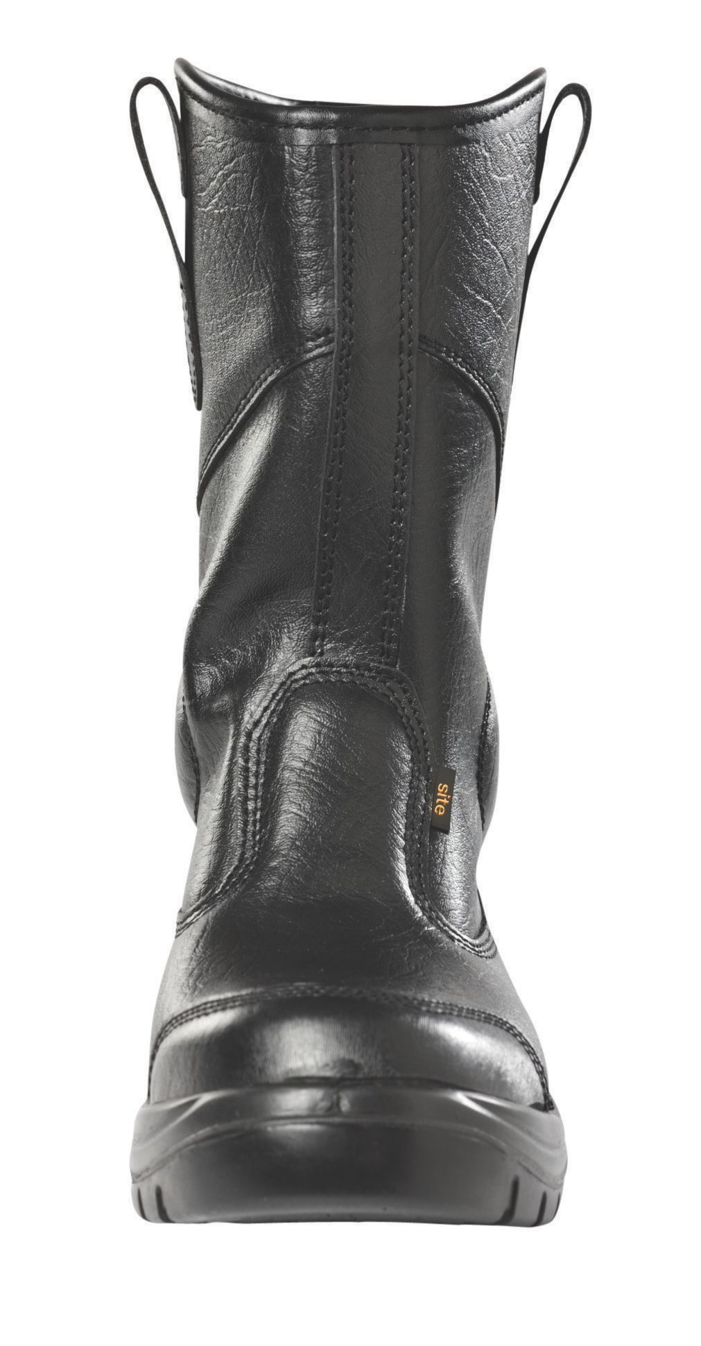 Site Gravel Black Rigger boots, Size 10