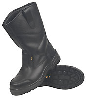 Site Gravel Black Rigger boots, Size 11