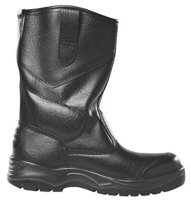 Site Gravel Black Rigger boots, Size 12