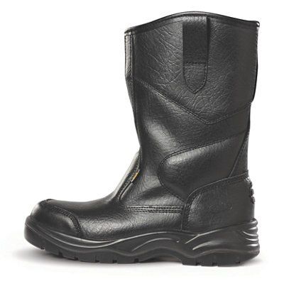 Site Gravel Black Rigger boots, Size 12