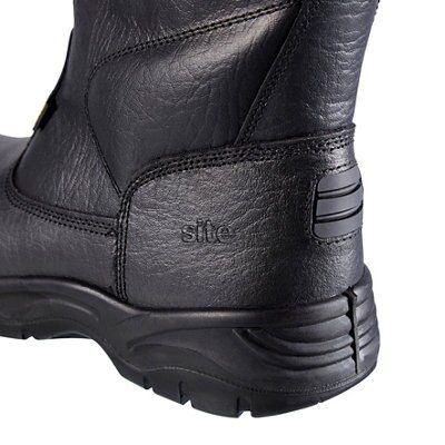 Site Gravel Black Rigger boots, Size 12