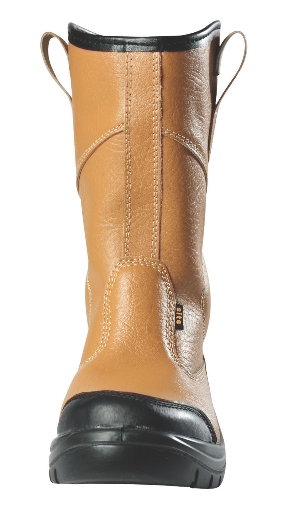 Site Gravel Tan Rigger boots, Size 10