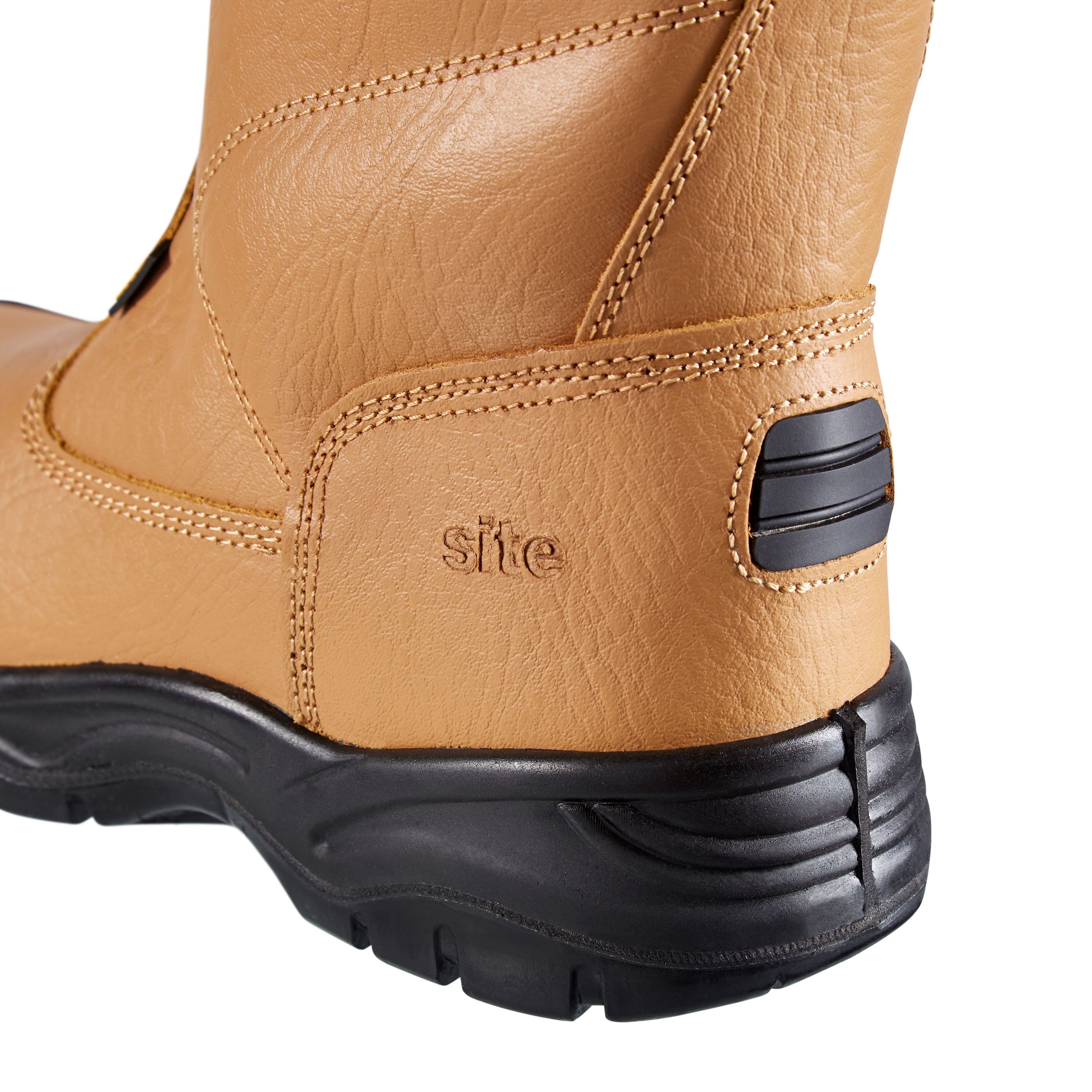 Site Gravel Tan Rigger boots, Size 10
