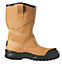 Site Gravel Tan Rigger boots, Size 8