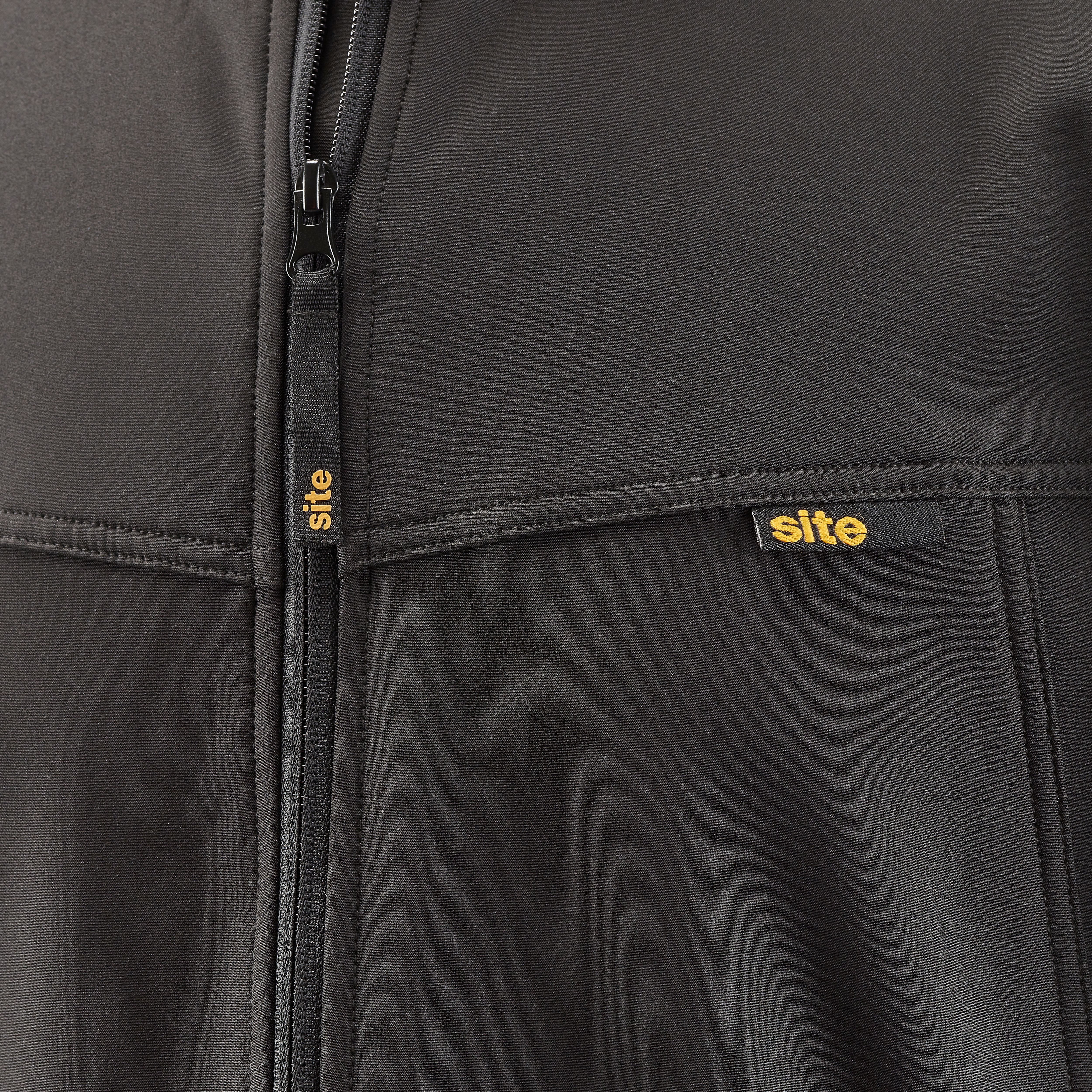 Site Harlin Black Men's Softshell jacket, X Large
