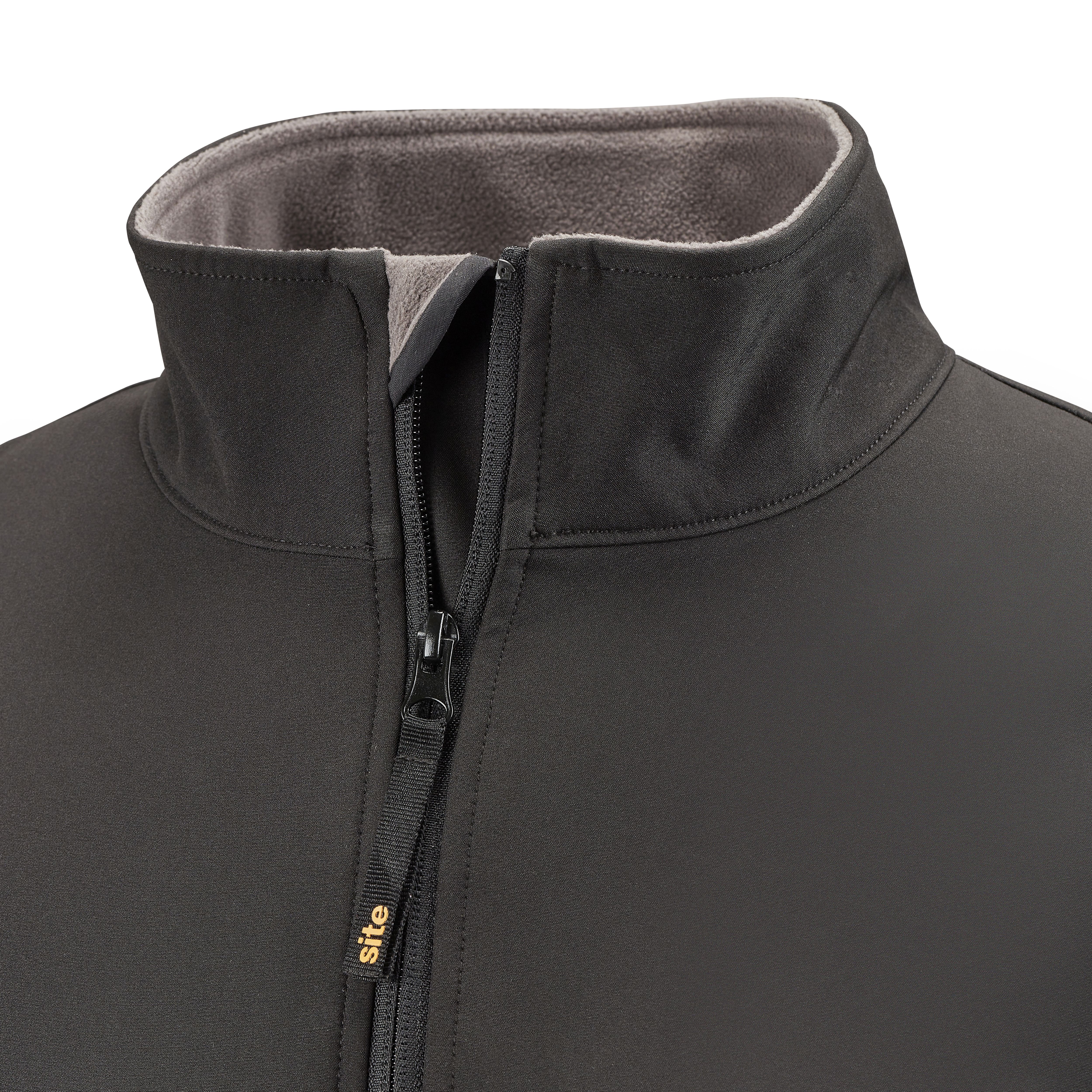 Site Harlin Black Men's Softshell jacket, X Large