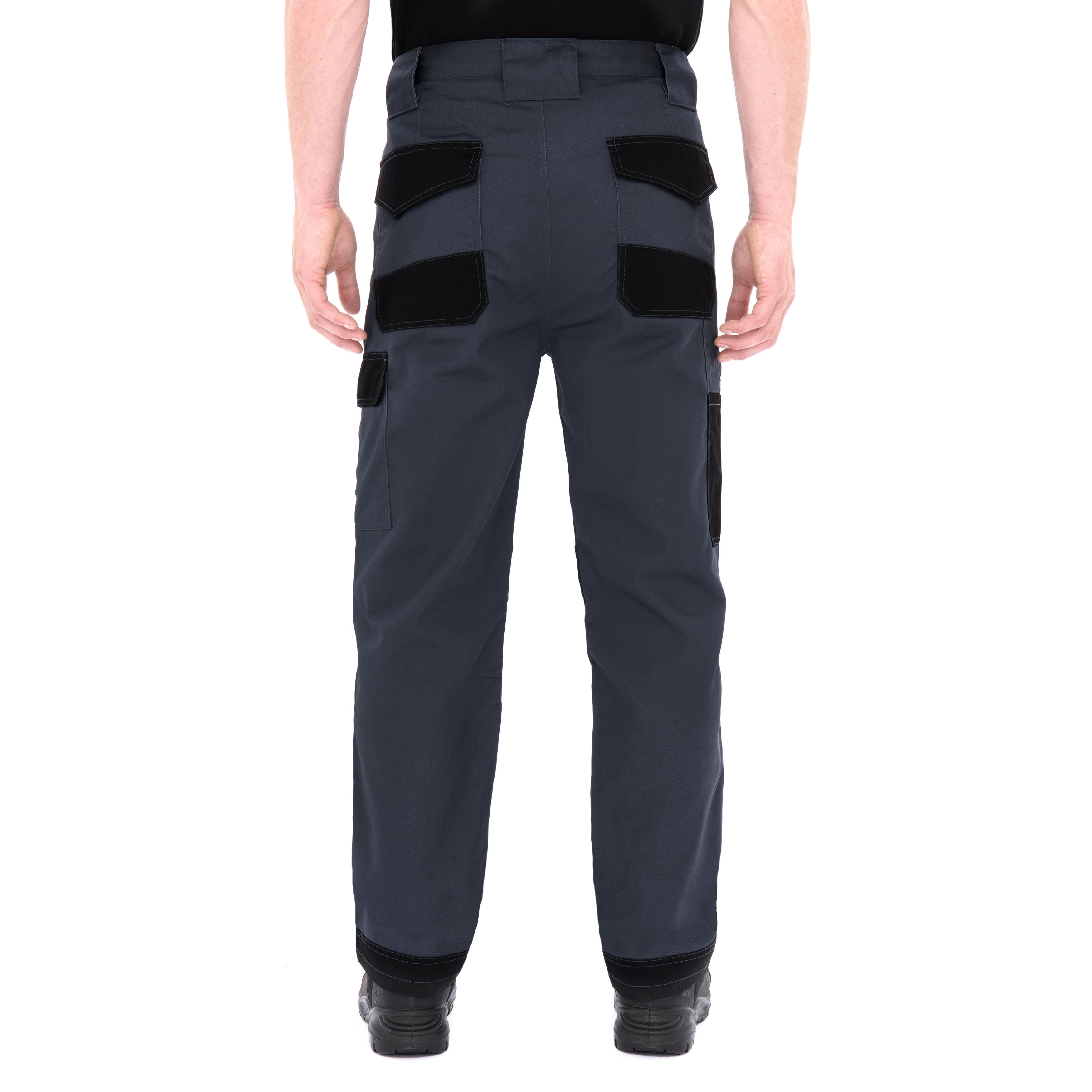Site Harrier Black & grey Men's Trousers, W34" L32"