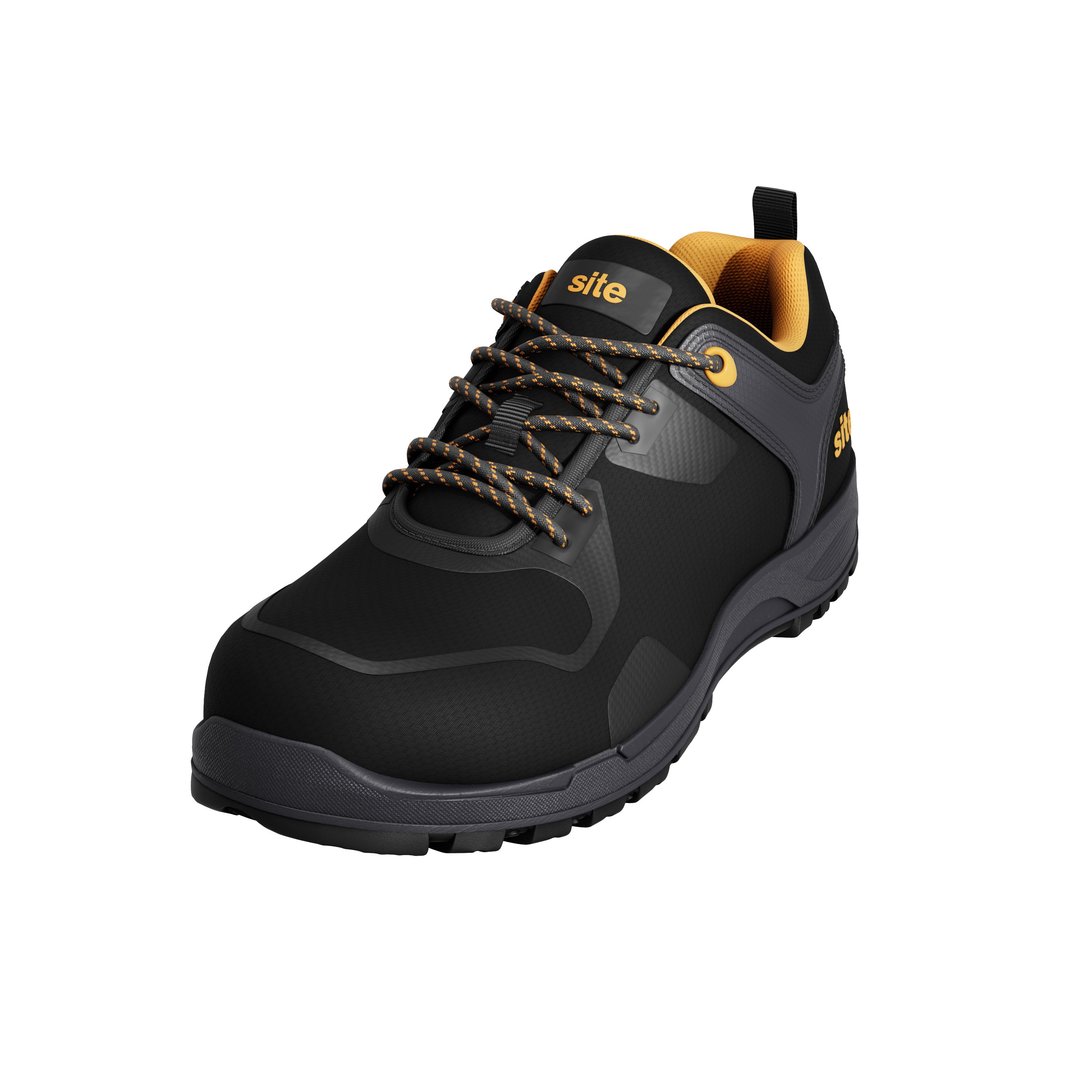 Site Haydar Black Safety trainers Size 6 DIY at B Q