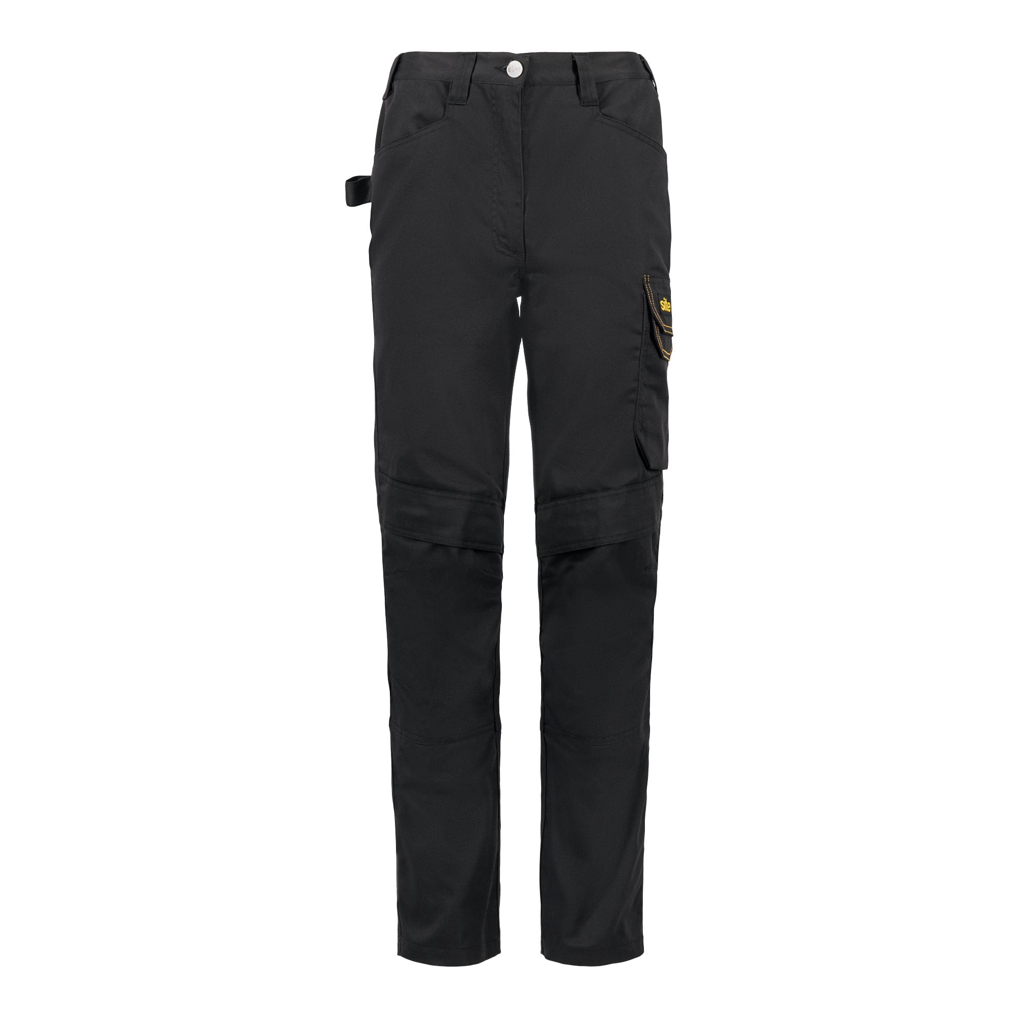 Black women's trousers with pockets hotsell