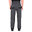 Site Jackal Black & grey Men's Trousers, W32" L32"