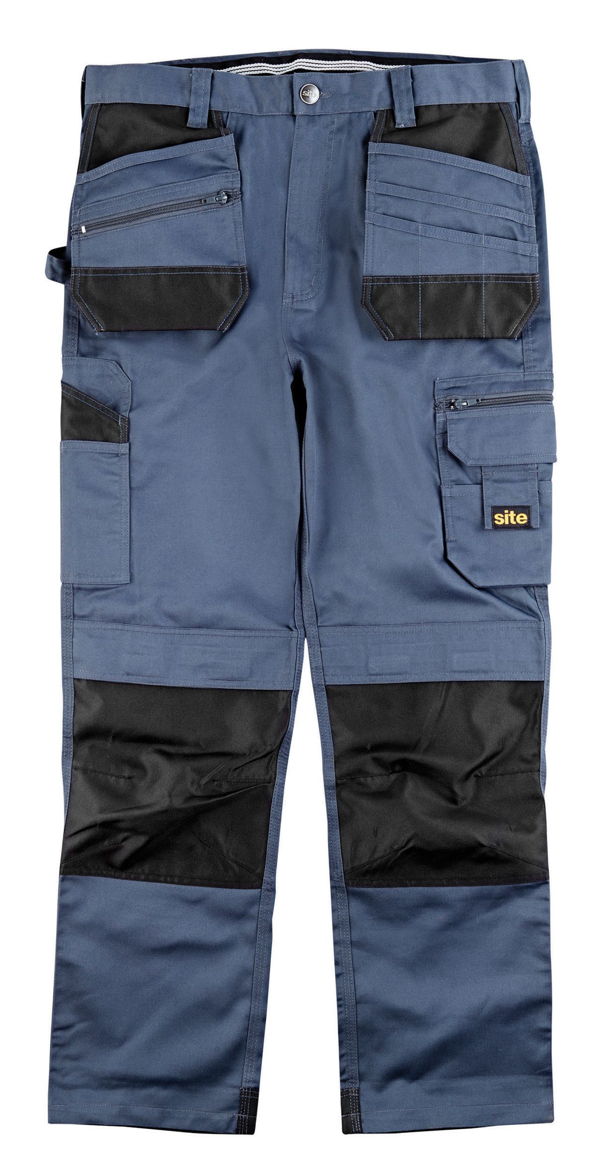 Site Jackal Grey Black Men S Trousers W40 L34 Diy At B Q