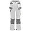 Site Jackal White / Grey Men's Holster pocket trousers, W34" L32"