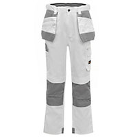 Site Jackal White / Grey Men's Trousers, W32" L32"