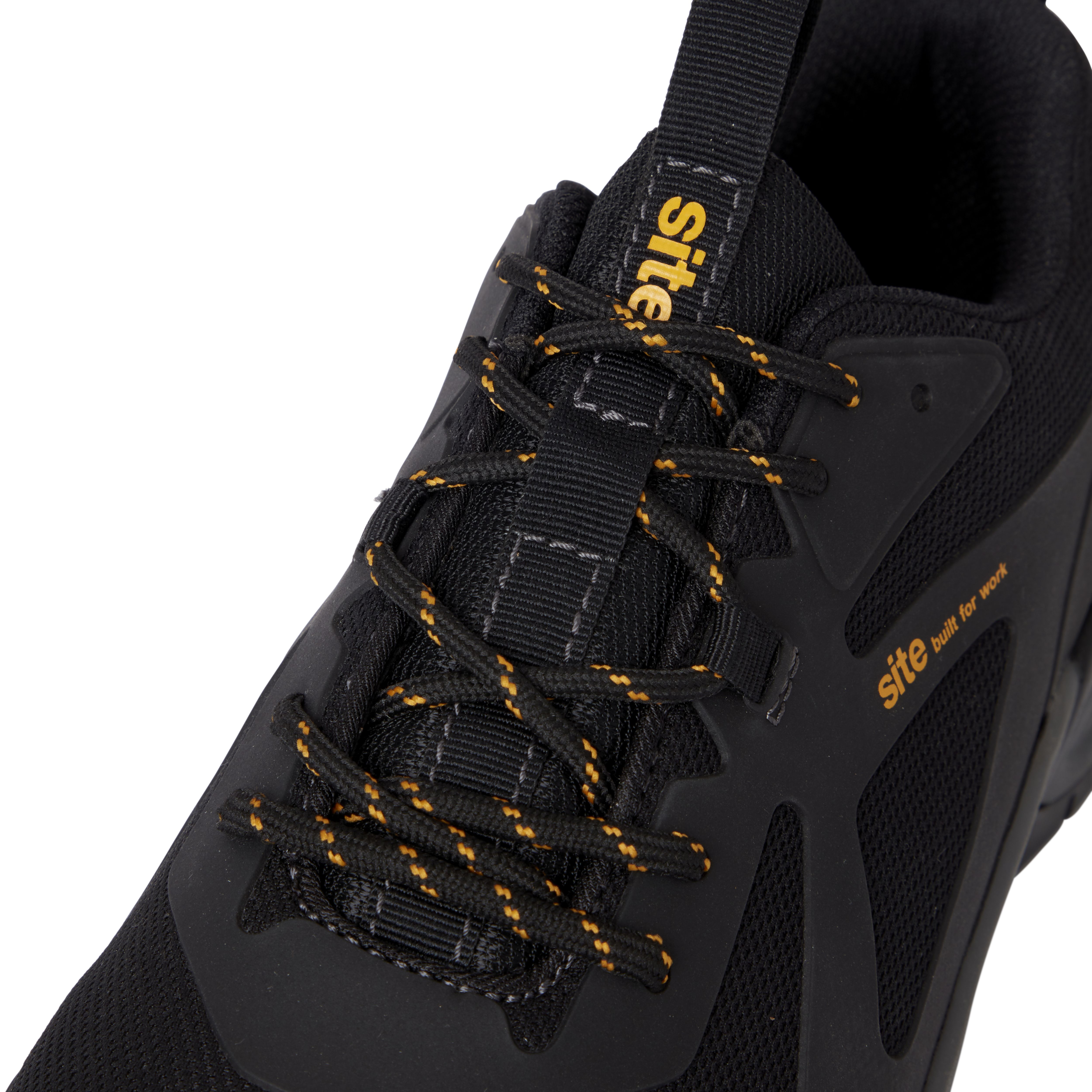 Site Jarosite Black Safety trainers, Size 9