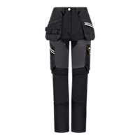 Site Kilani Black & grey Women's Trousers, Size 10 L31"
