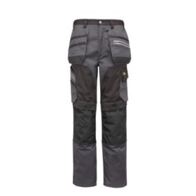 Site Kirksey Grey & black Men's Holster pocket trousers, W36" L32"