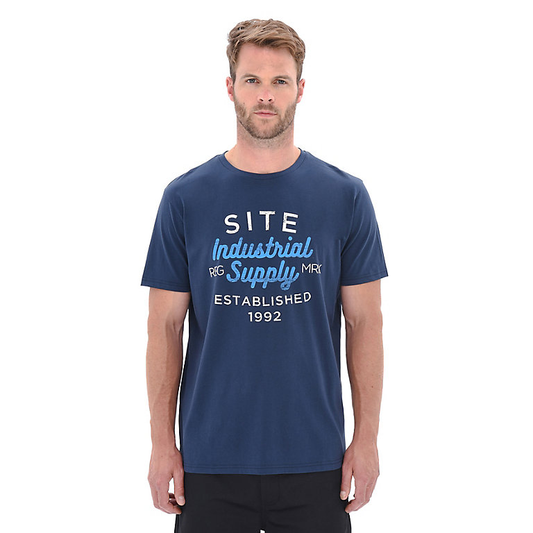 Site Lavaka Blue T-shirt Medium | DIY at B&Q